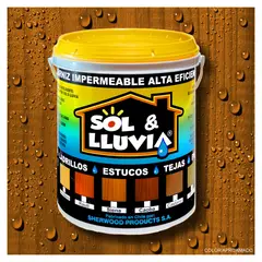 WETPROOF - BARNIZ PARA MADERA EXTERIOR IMPERMEABLE SOL Y LLUVIA® SIENA 1 GALON