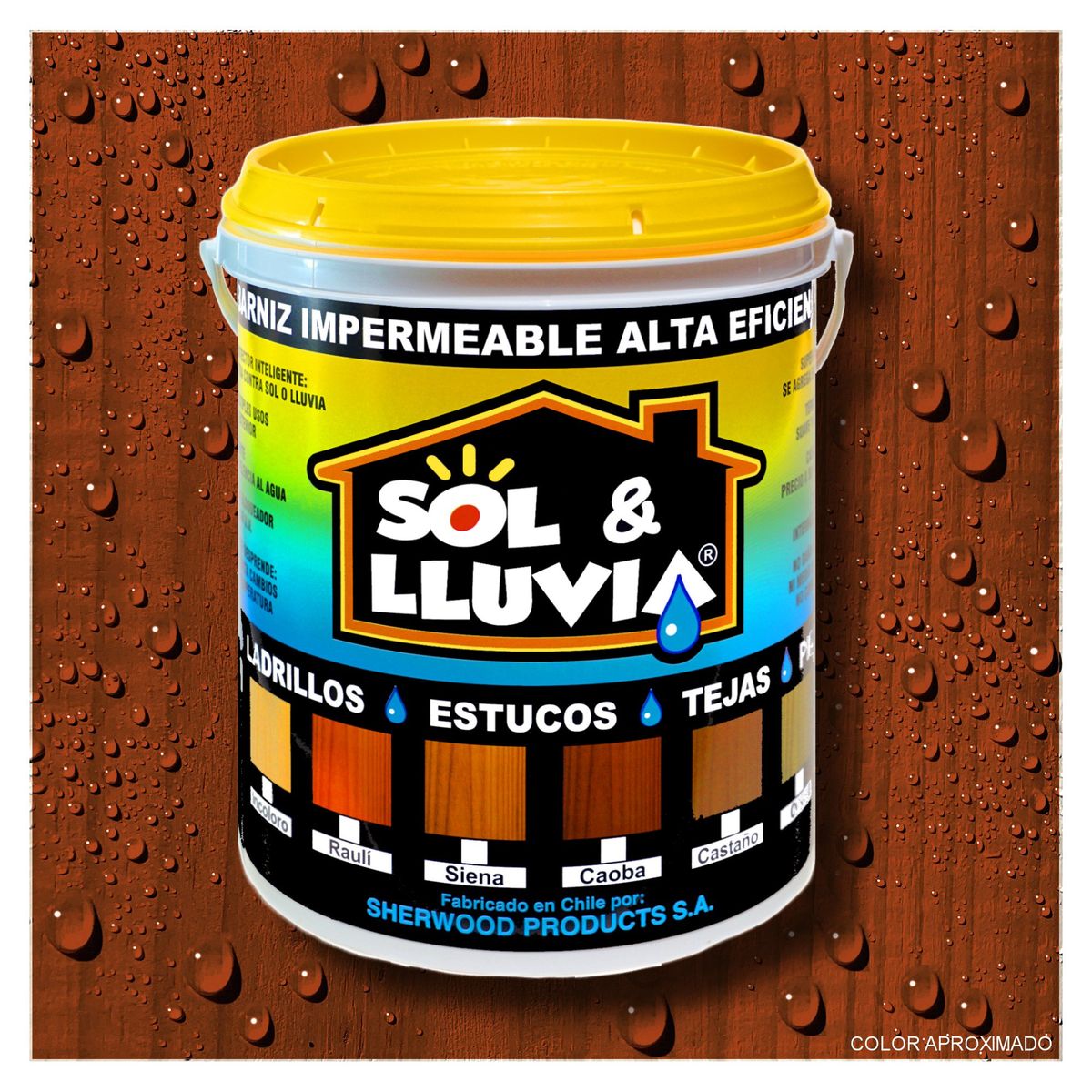 WETPROOF - BARNIZ PARA MADERA EXTERIOR IMPERMEABLE SOL Y LLUVIA® RAULÍ 1 GALON