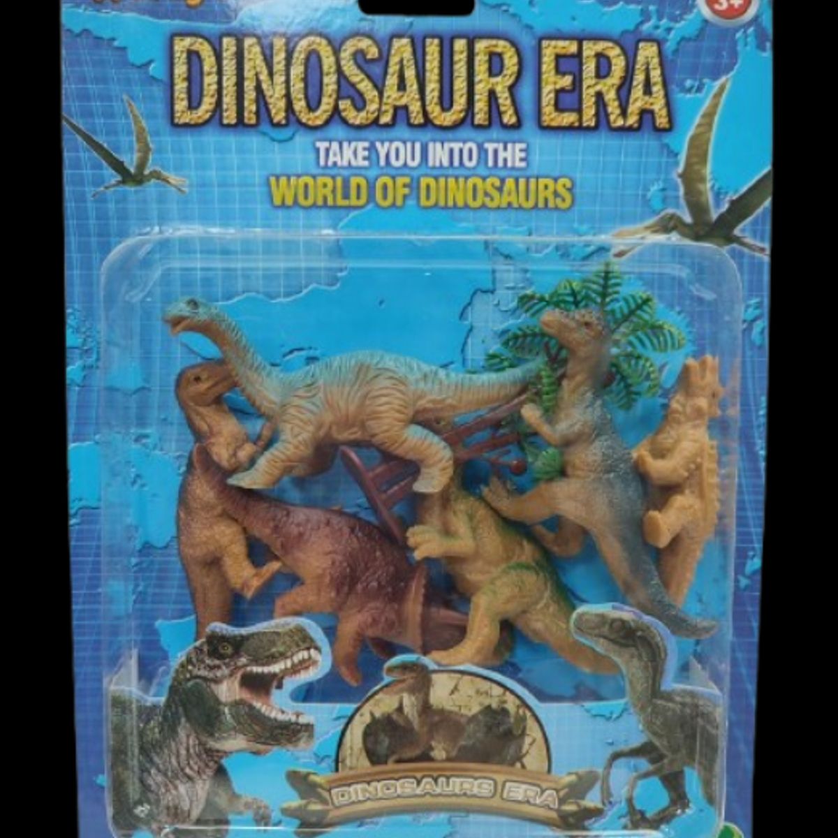 GENERICO - Set 6 Dinosaurios Modelos Realistas Y Accesorios Juguete