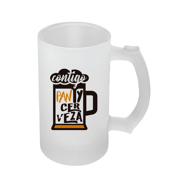 GENERICO - Vaso Shopero de Vidrio Empavonado con Dicho Popular