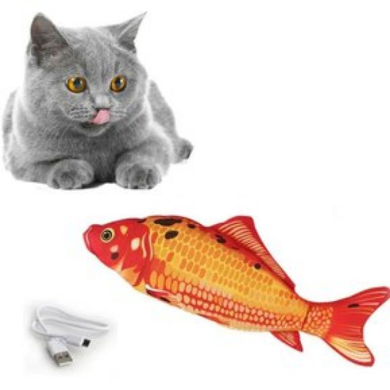 GENERICO - Juguete Pescado Con Movimiento Pará Gato Usb