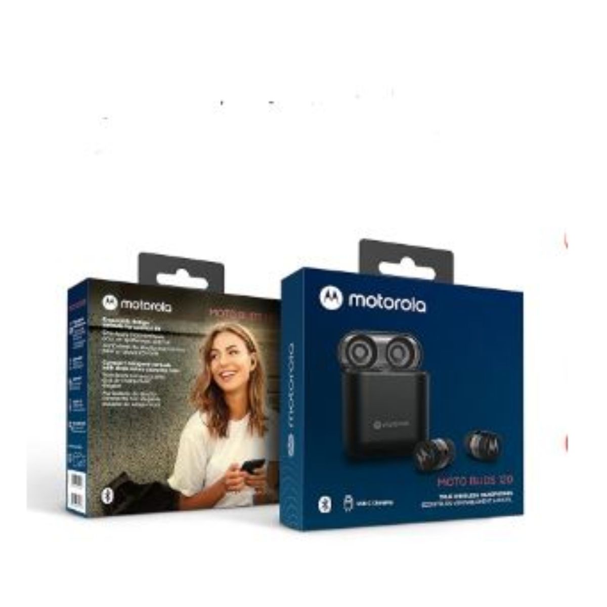 MOTOROLA - AUDIFONOS BLUETOOTH TWS MOTOROLA MOD MOTO BUDS 120 NEGRO