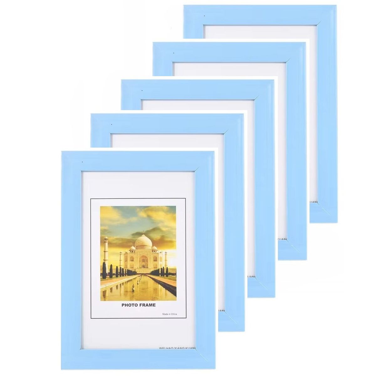 TATEE - Set 5pzs Marcos De Foto Decorativo Pared Arte Portarretrato13×18cm