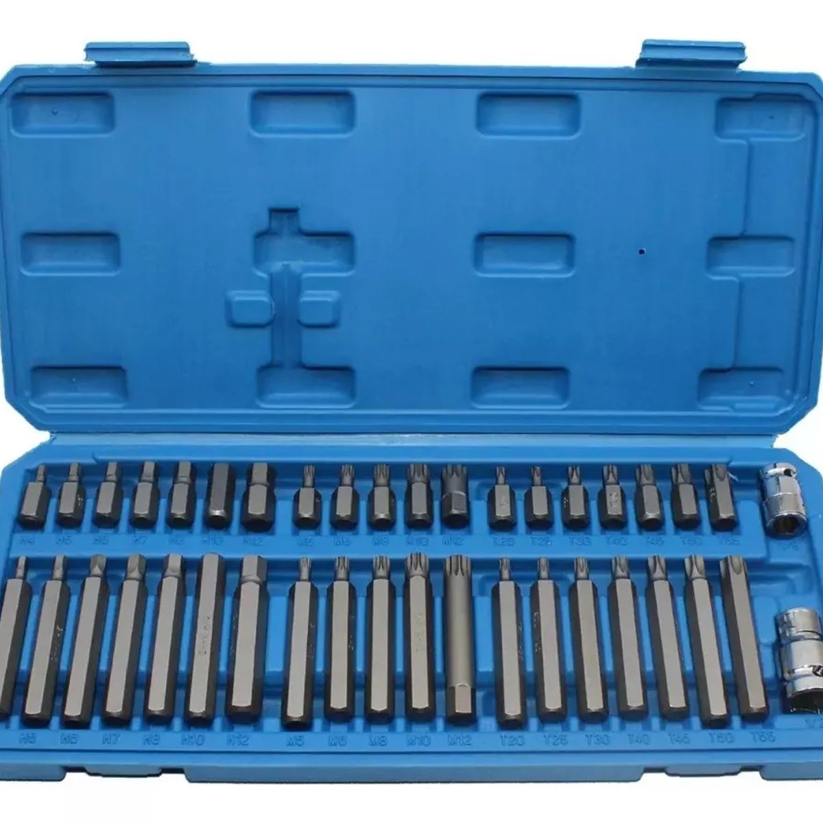 TATEE - Juego de Puntas de Acero Cortas y Largas Set de 40 Piezas