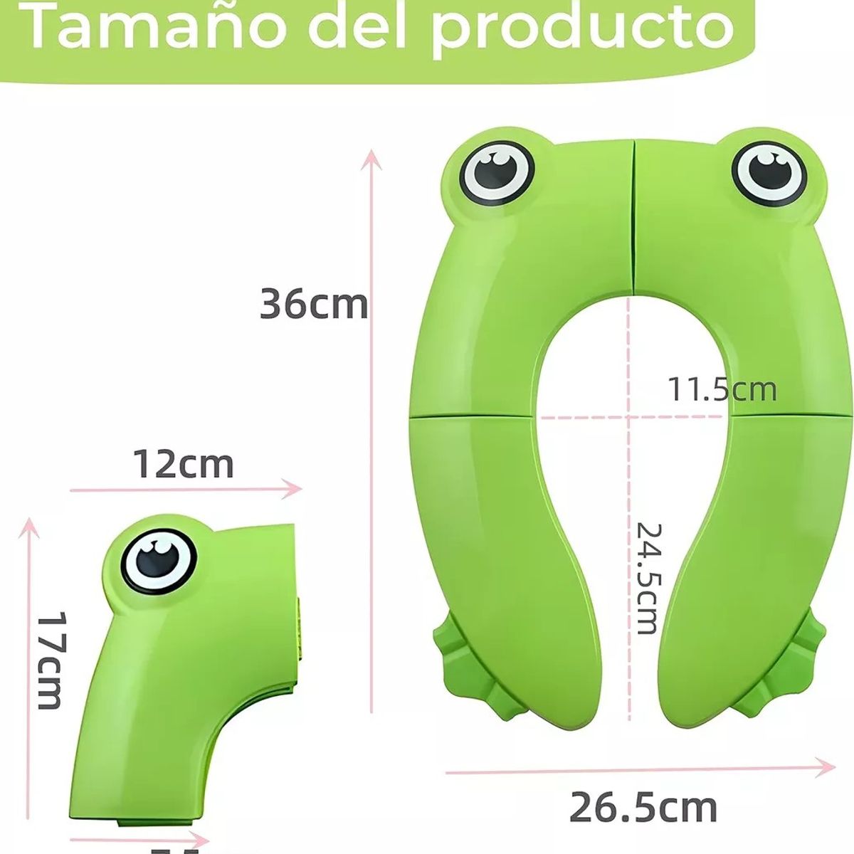 KUANGYE - Asiento De Váter De Viaje Plegable Portátil Para Niños