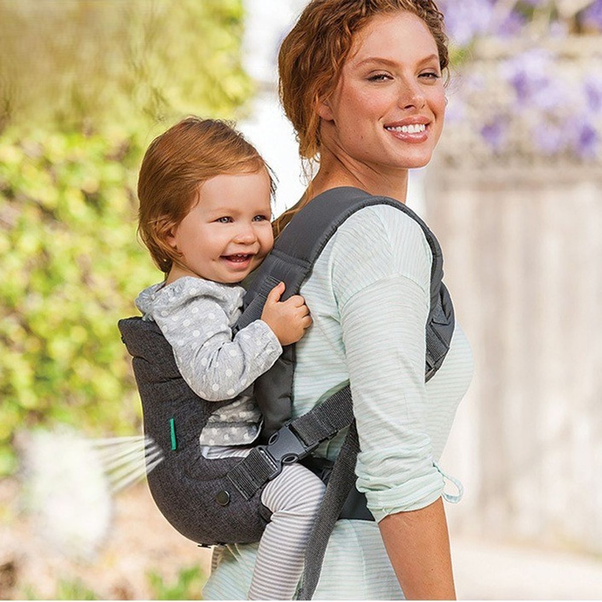 TATEE - Porta Bebé 4 en 1 Flip gris ajustable Adecuado para bebés