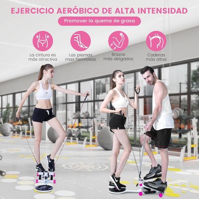 Imagen 2 del producto Mini eliptica Home Fitness multifuncional ajustable-rosa
