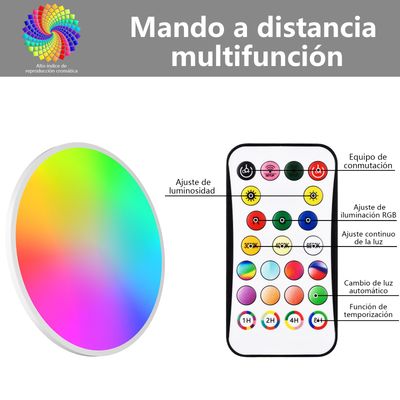 Imagen 2 del producto Blanco Luz LED Plafón RGB Control App 16M Colores