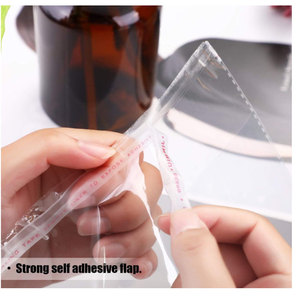 KUANGYE - Bolsa Celofán Cierre Con Adhesivo 40x50 Cms 100 Uni.