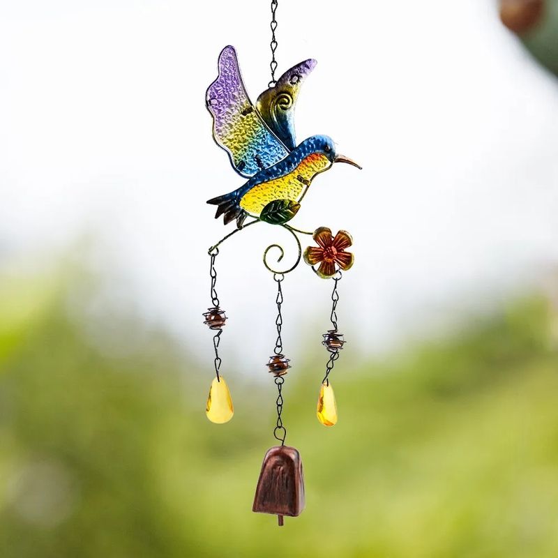 TATEE - Campana de Viento Colibrí 44 cm Colgante decoración