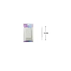 GENERICO - Velas Espiral Blanco 10cm 6pcs