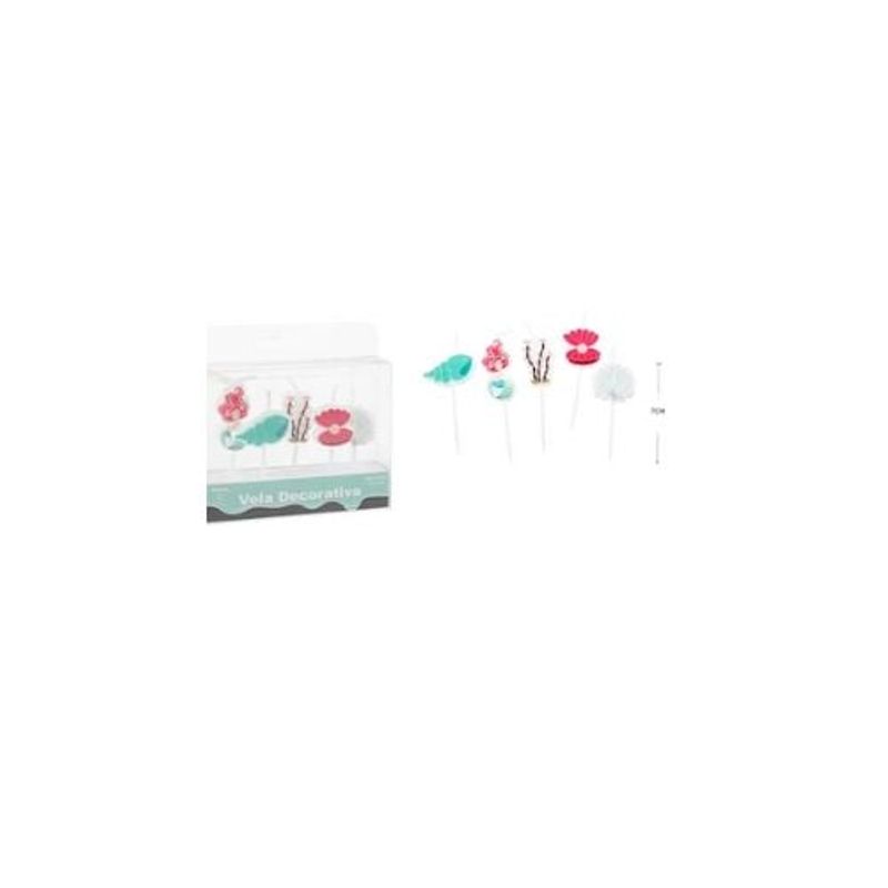 GENERICO - Velas De Sirena 7cm 5pcs