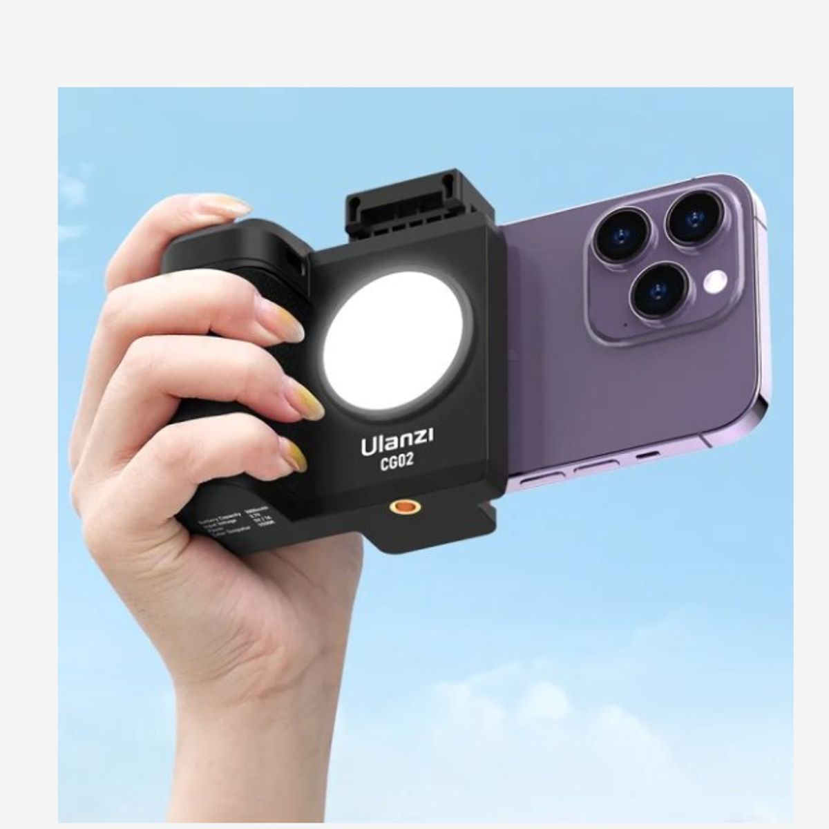 ULANZI - EMPUÑADURA INALÁMBRICA ULANZI CG02 BLUETOOTH LUZ DE RELLENO