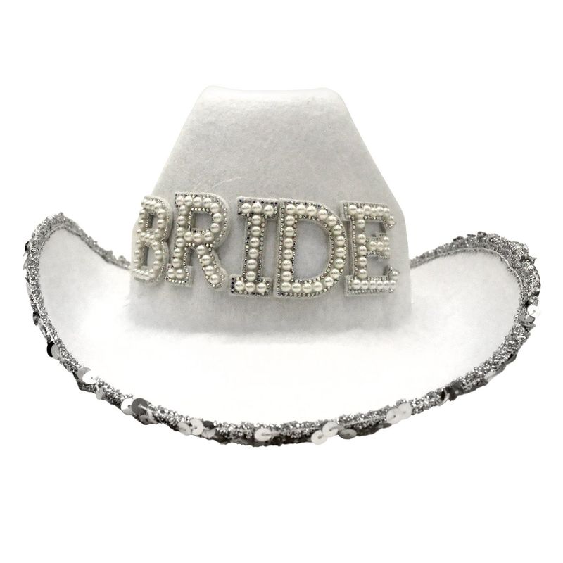 GENERICO - SOMBRERO VAQUERO BRIDE BLANCO X1UNI