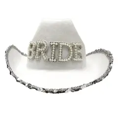 GENERICO - SOMBRERO VAQUERO BRIDE BLANCO X1UNI