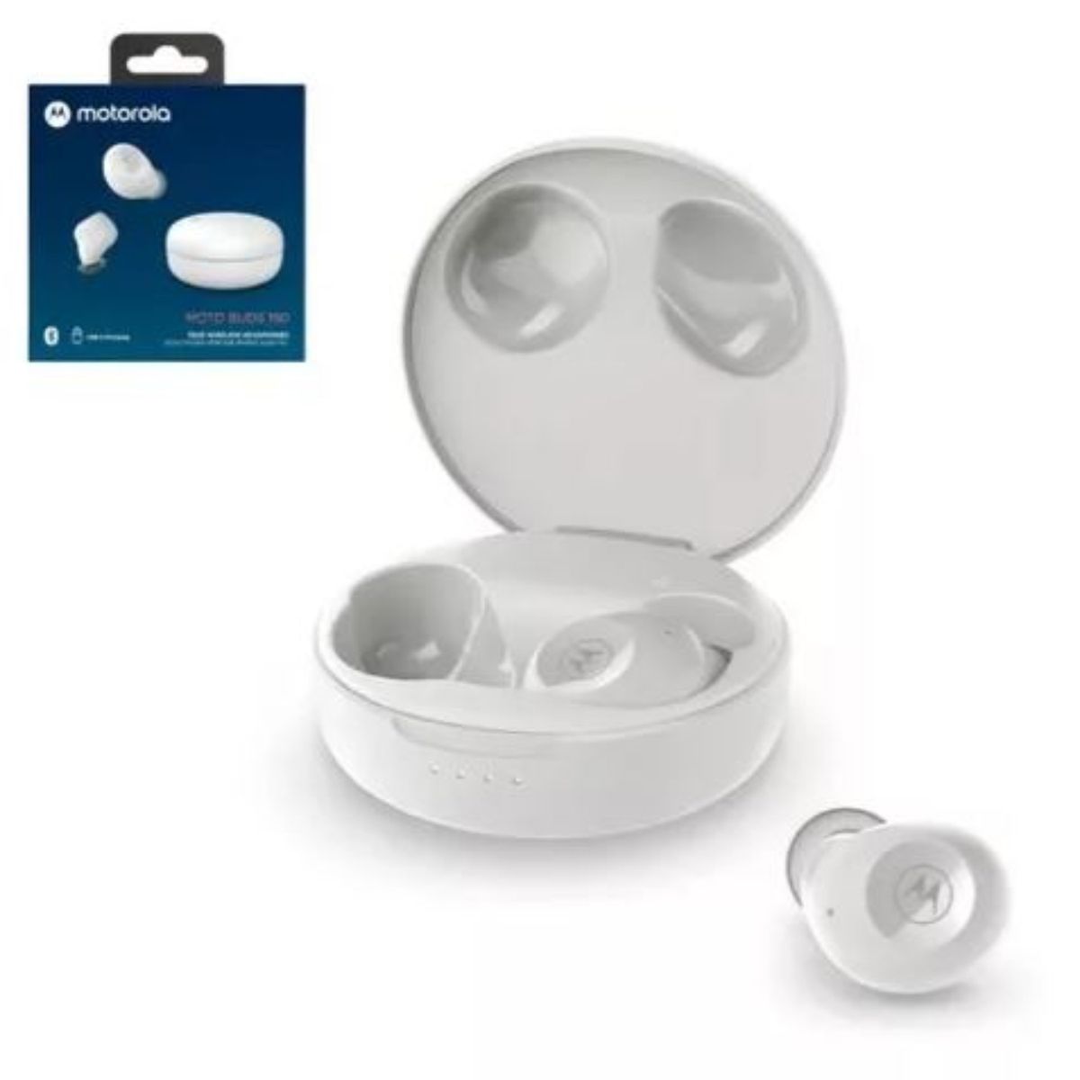 MOTOROLA - AUDIFONOS BLUETOOTH TWS MOTOROLA MOD BUDS 150 BLANCO