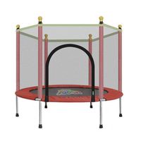 Cama Elastica Pequeña 1.4 Metros 4.6 Pies Roja Con Malla