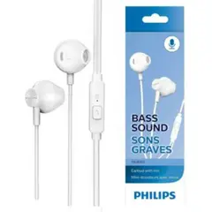 PHILIPS - Audifonos Ergonómico Manos Libre Bajos Potentes T101