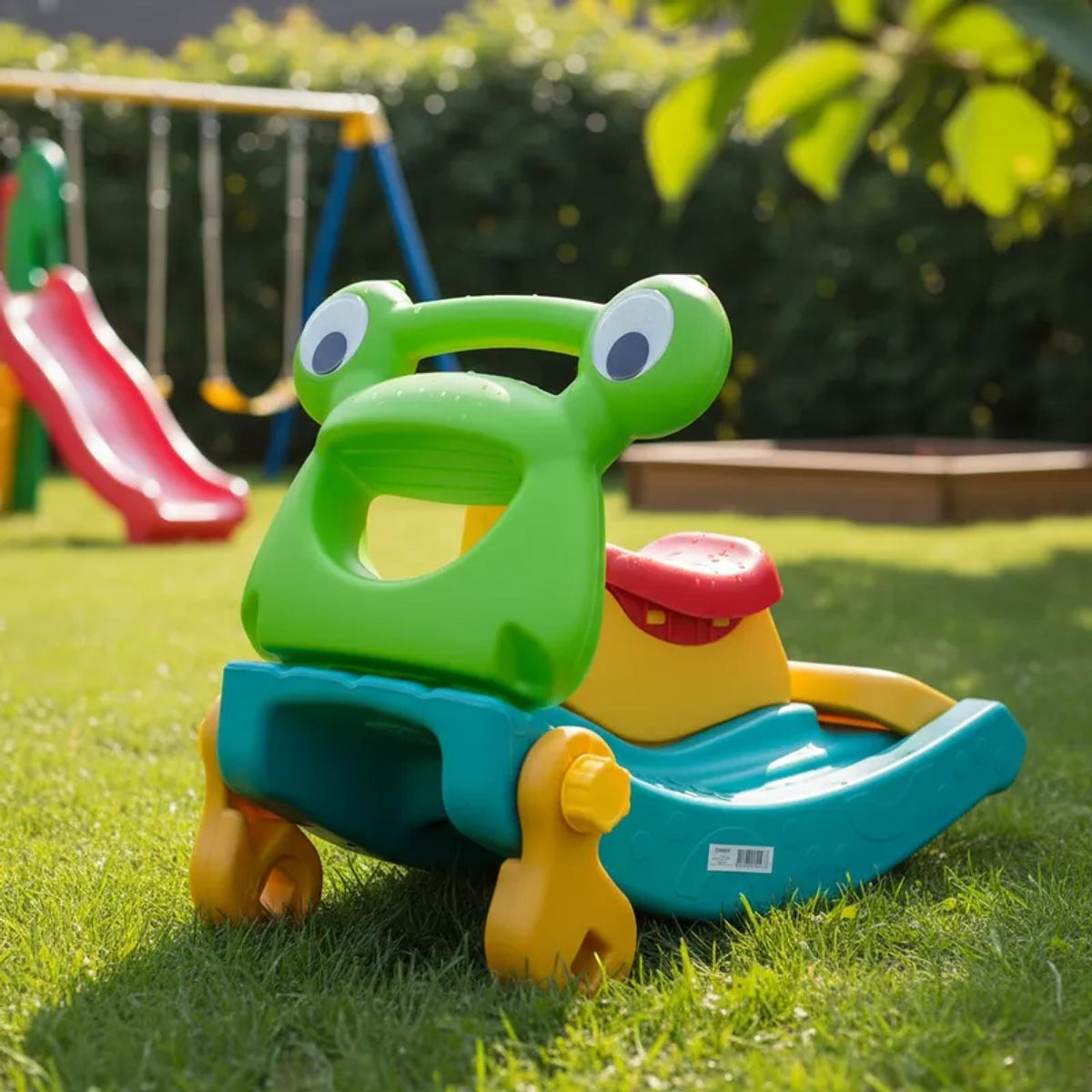 BEBESIT - Balancin Resbalin Tobogan  2en1 Verde