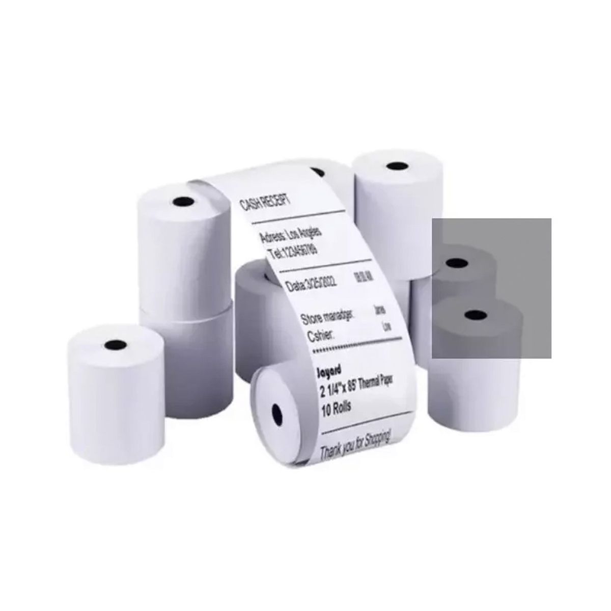 GENERICO - 10 Rollos De Papel Térmico 58 mm Para Mini Impresora