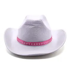 GENERICO - SOMBRERO VAQUERO MUÑECA BLANCO X1 UNI