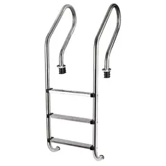 GENERICO - Escalera Acero Inoxidable 3 Peldaños Para Piscinas Vulcano