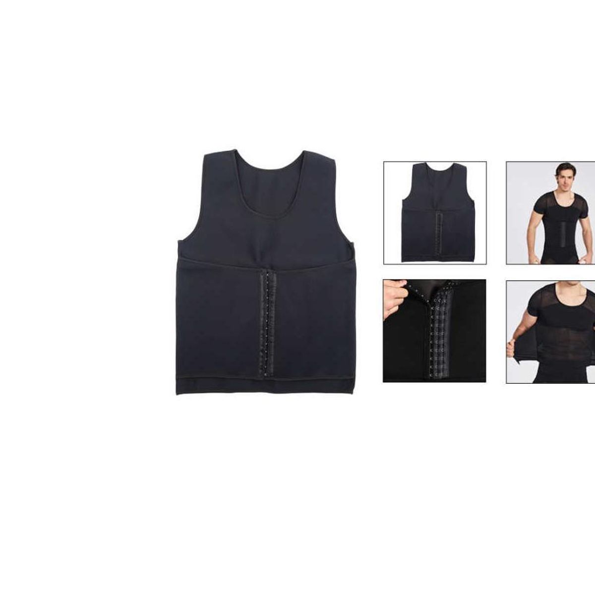 GENERICO - Faja Chaleco Ajustable de hombre talla L