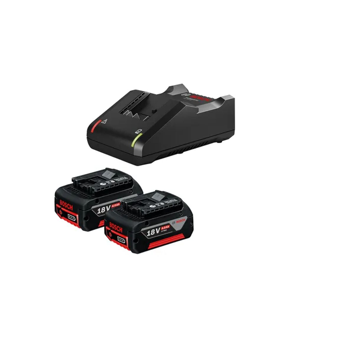 BOSCH - Kit Bosch 1 Cargador Gal 1880 Cv + 2 Baterias Gba 18v 40ah