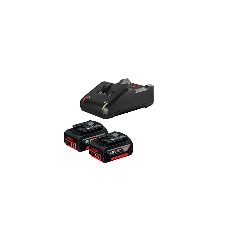 BOSCH - Kit Bosch 1 Cargador Gal 1880 Cv + 2 Baterias Gba 18v 40ah