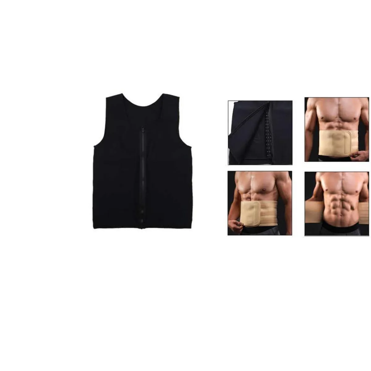 GENERICO - Faja Chaleco Ajustable de hombre talla XL