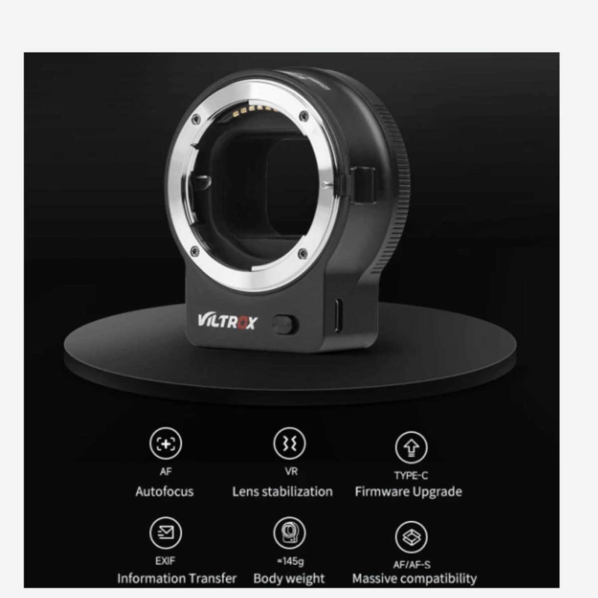 GENERICO - ADAPTADOR VILTROX NF-Z AUTOFOCO LENTES NIKON F A NIKON Z