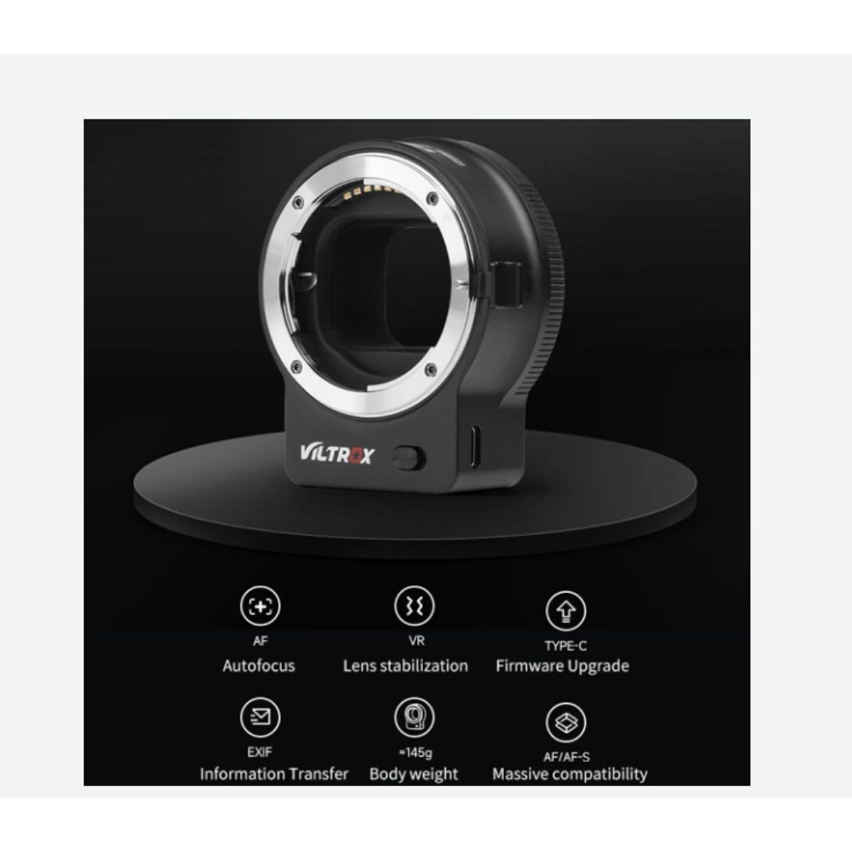 GENERICO - ADAPTADOR VILTROX NF-Z AUTOFOCO LENTES NIKON F A NIKON Z