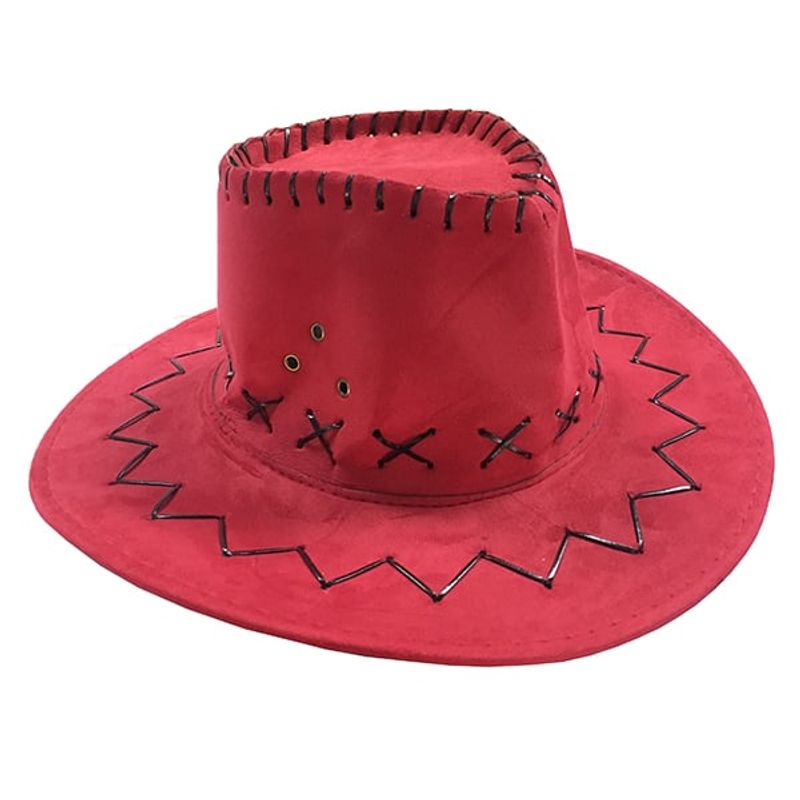 GENERICO - SOMBRERO VAQUERO ROJO X1 UNI