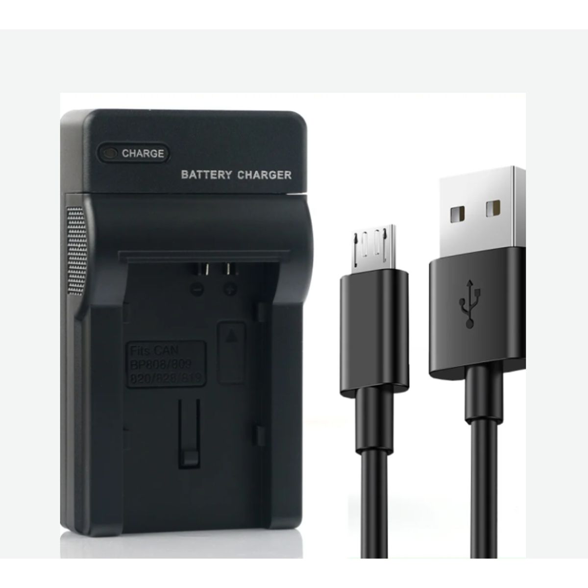 GENERICO - CARGADOR BATERÍA BP-808 BP-809 BP-819 BP-827 ALTERNATIVO CANON