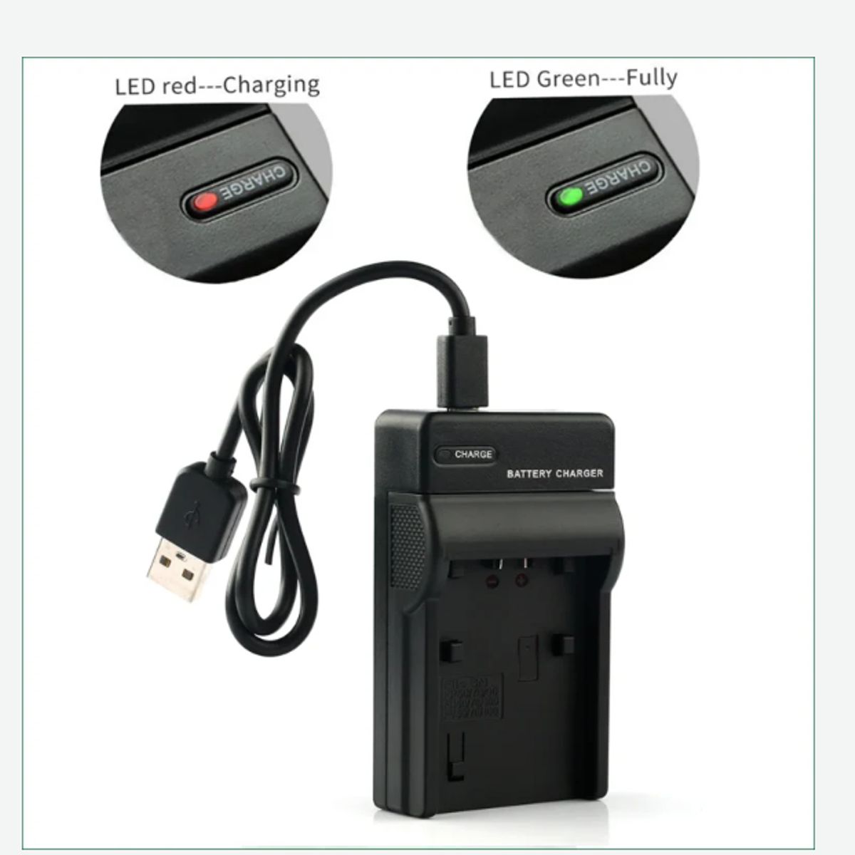 GENERICO - CARGADOR BATERÍA BP-808 BP-809 BP-819 BP-827 ALTERNATIVO CANON