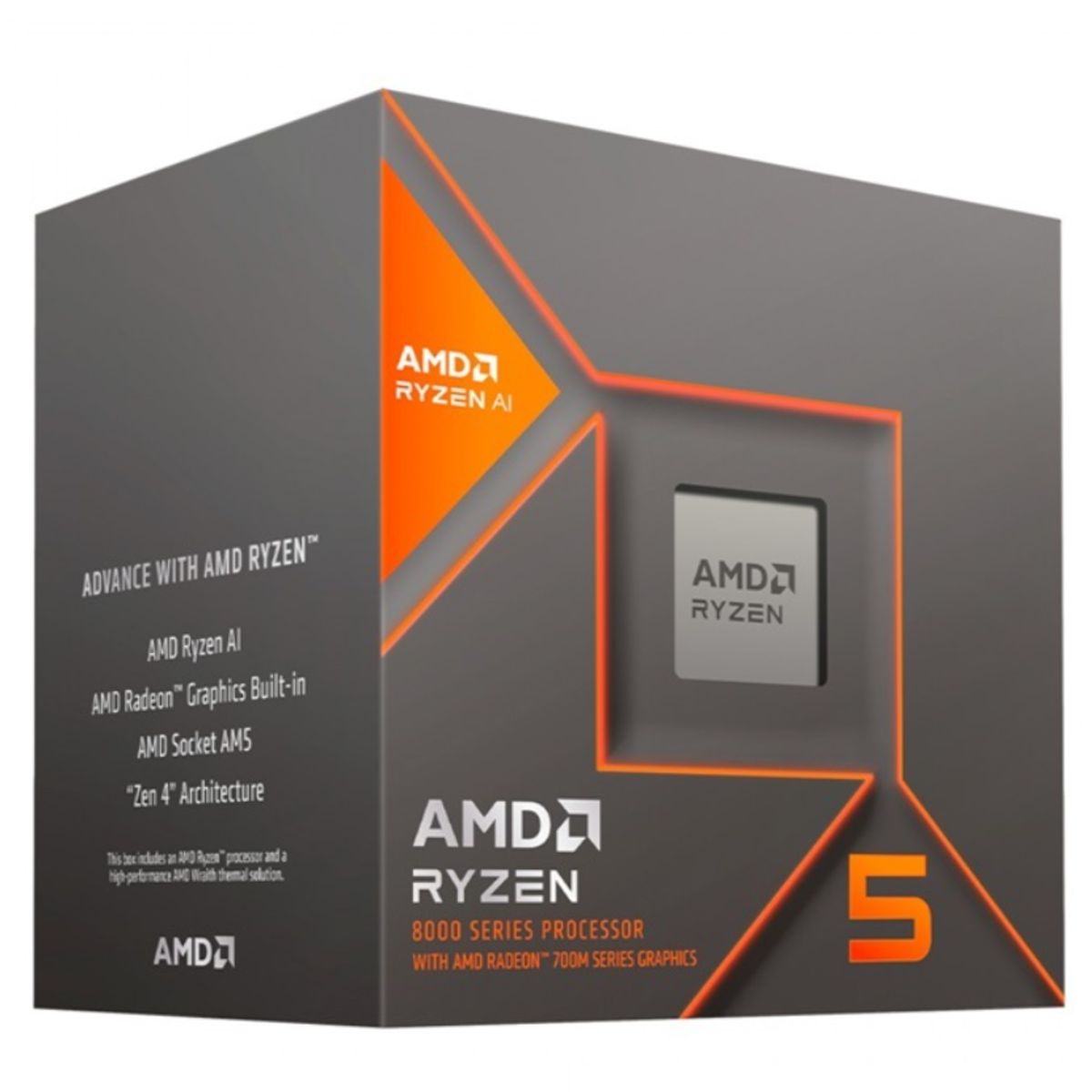 AMD CORP - CPU AMD - Socket AM5 - Ryzen 5 8400F - 4.2GHZ - 6 Core