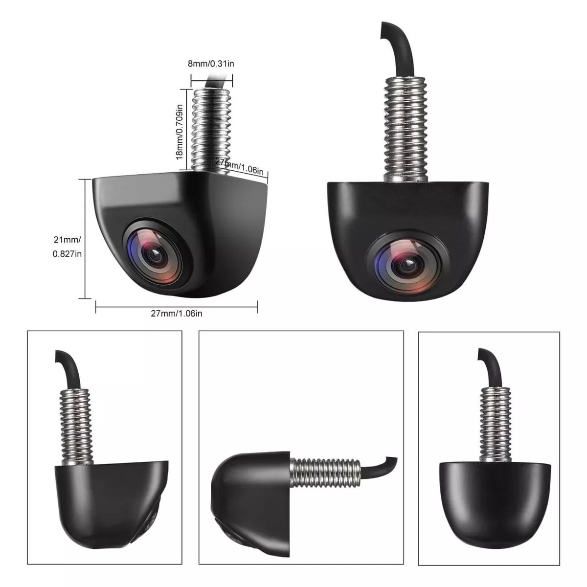 KUANGYE - Cámara De Retroceso Para Camioneta Suv O Portalon Metálica