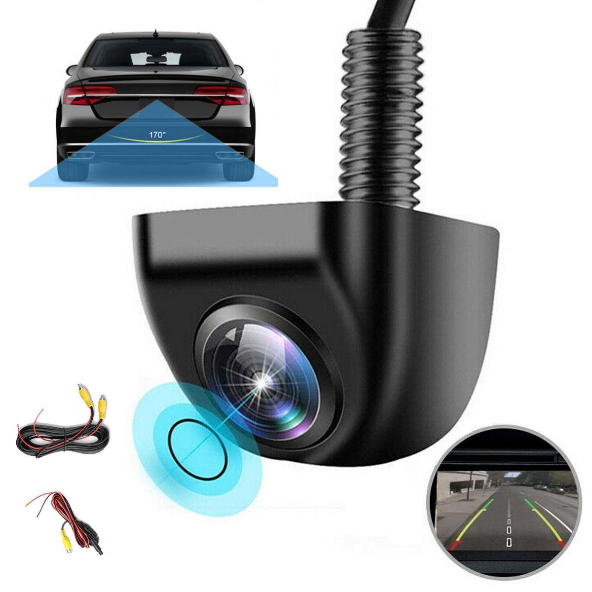 KUANGYE - Cámara De Retroceso Para Camioneta Suv O Portalon Metálica