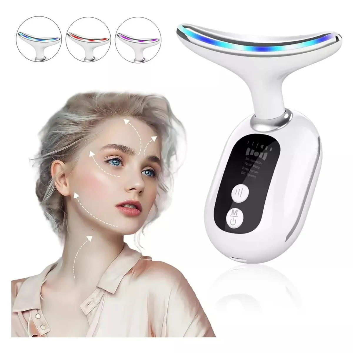 KUANGYE - Masajeador Reductor De Papada Facial Cuello Antiarrugas