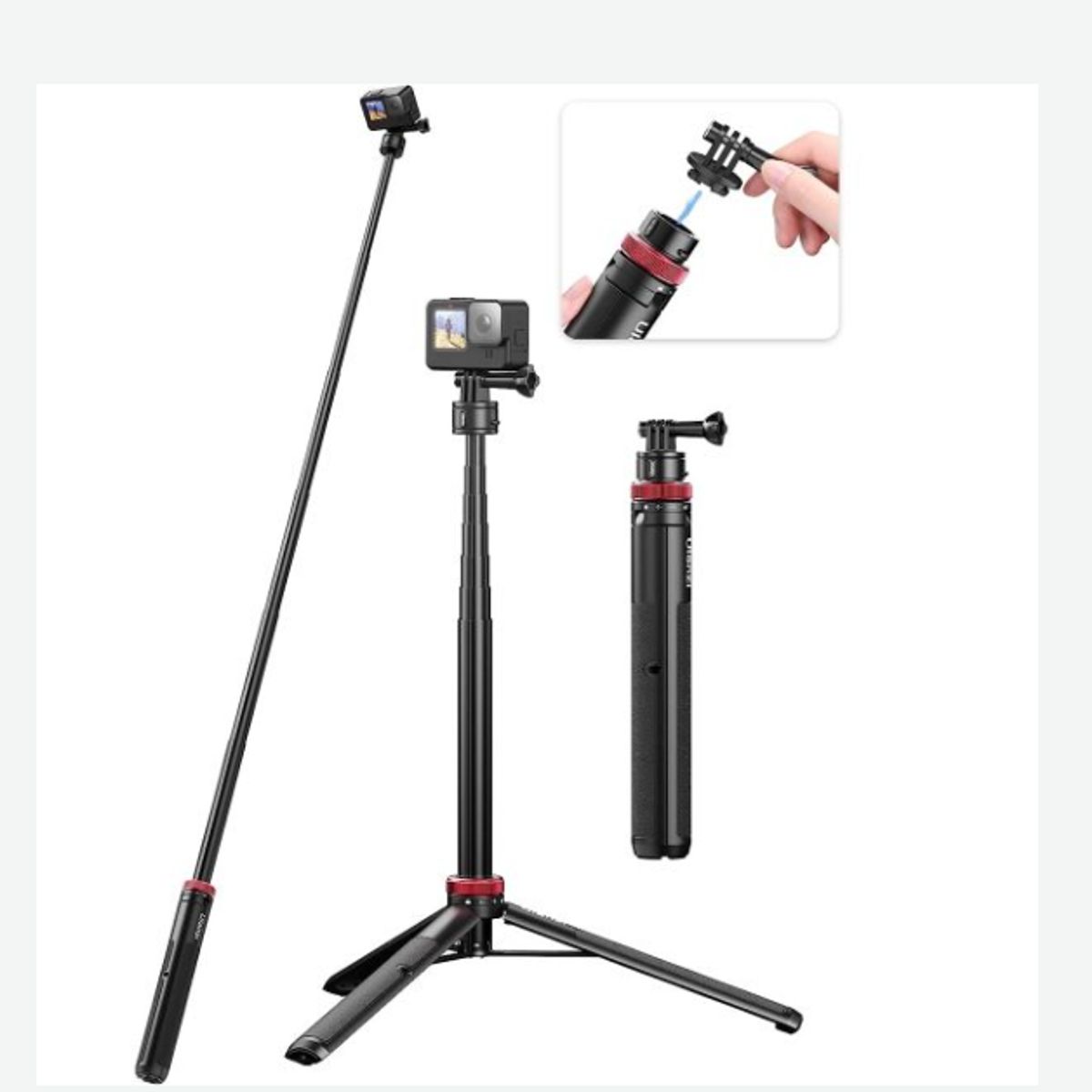 ULANZI - TRÍPODE MONÓPODO ULANZI GO QUICK II DE 1,4 M PARA GOPRO