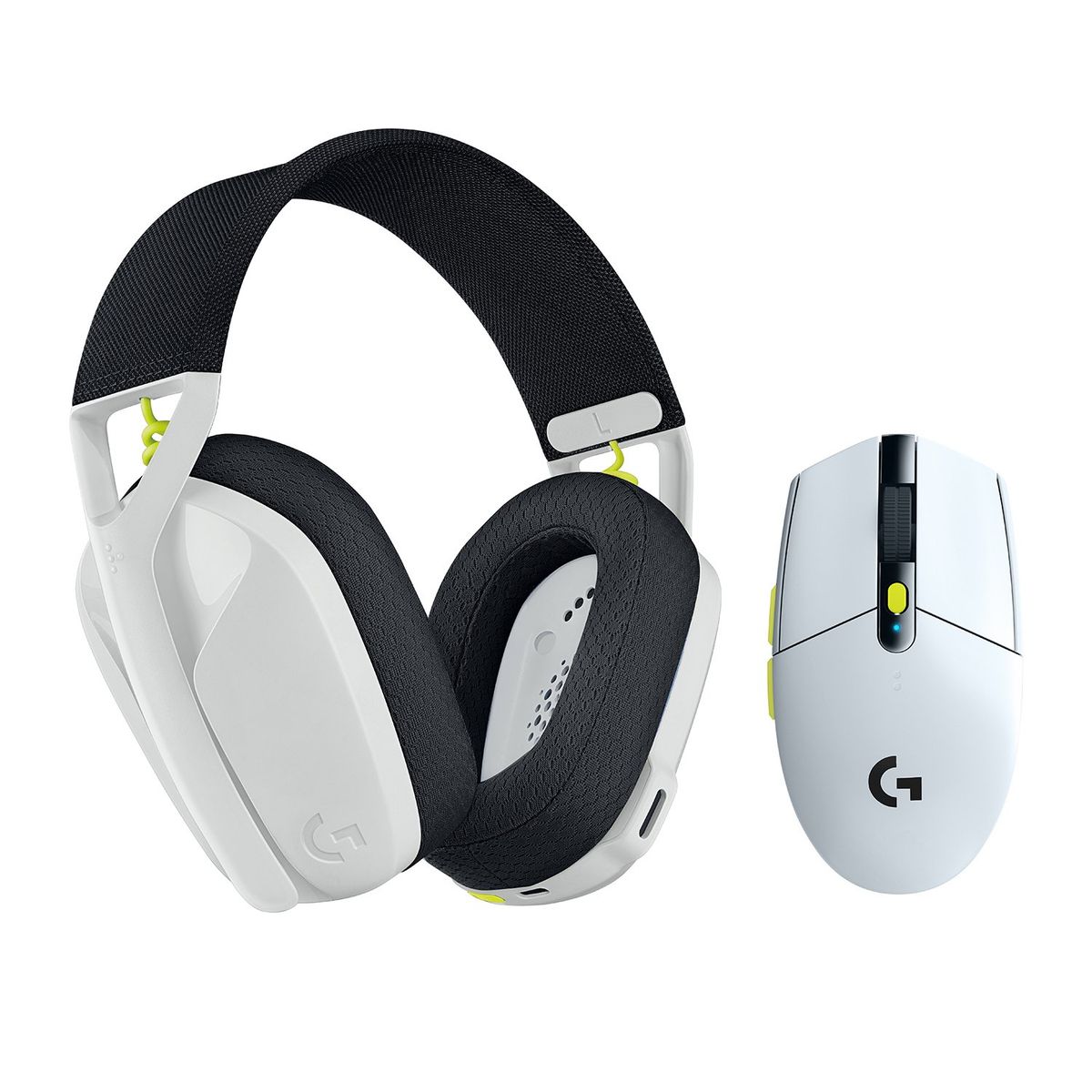 LOGITECH - Audifono Gamer Logitech G435 y Mouse G305 Blanco