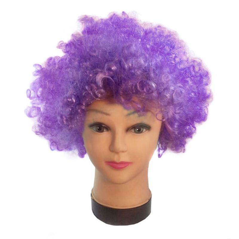 GENERICO - PELUCA AFRO 100GR LILA X1 UNI