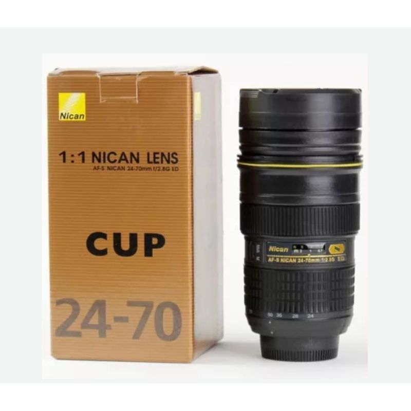 GENERICO - MUG TERMO LENTE 24-70 INTERIOR METALICO