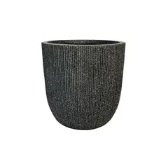 VADELL - Macetero Ovalado Negro