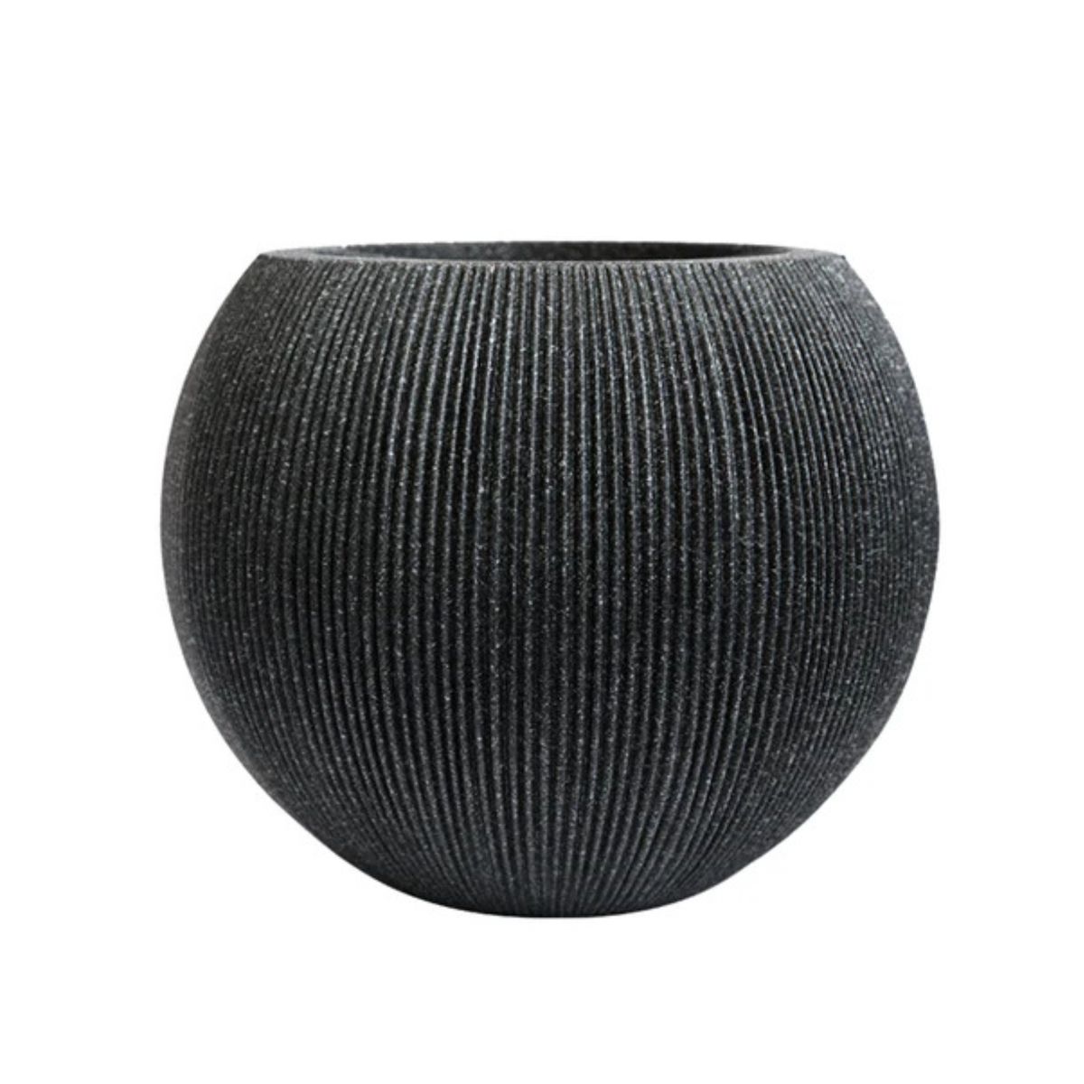 VADELL - Macetero Redondo XL Color Negro