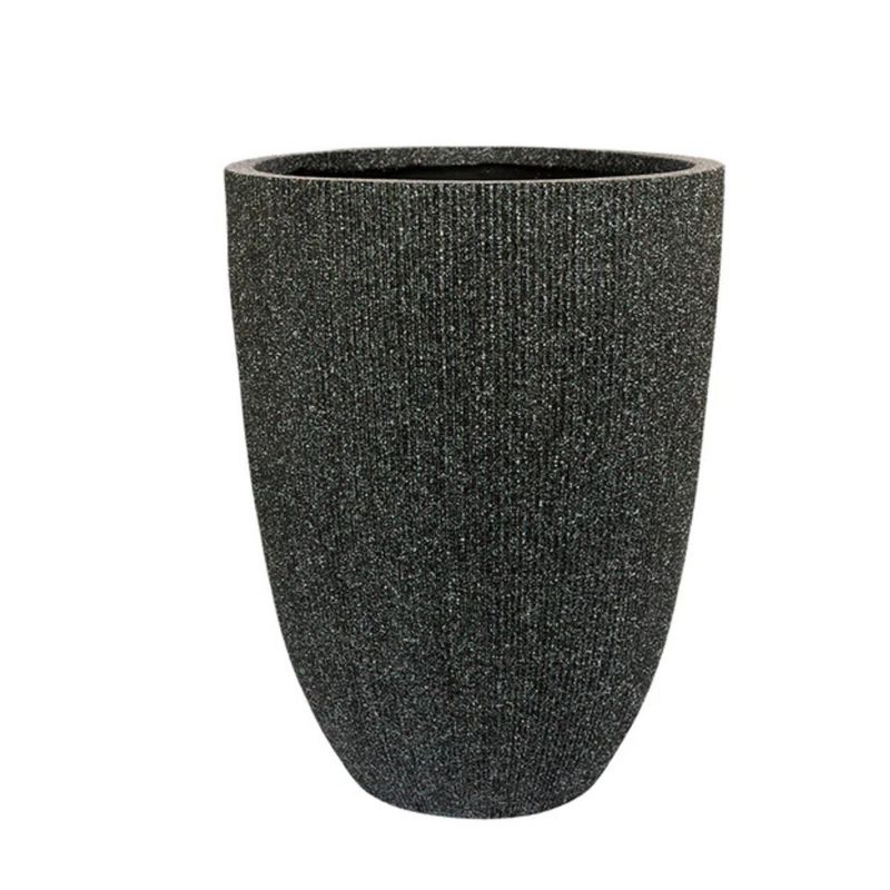 VADELL - Macetero Ovalado XL Color Negro