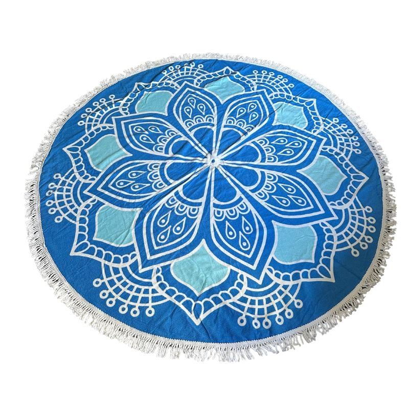 GO ACTIVE SPA - Toalla Verano Redonda de Playa Diseño Mandalas