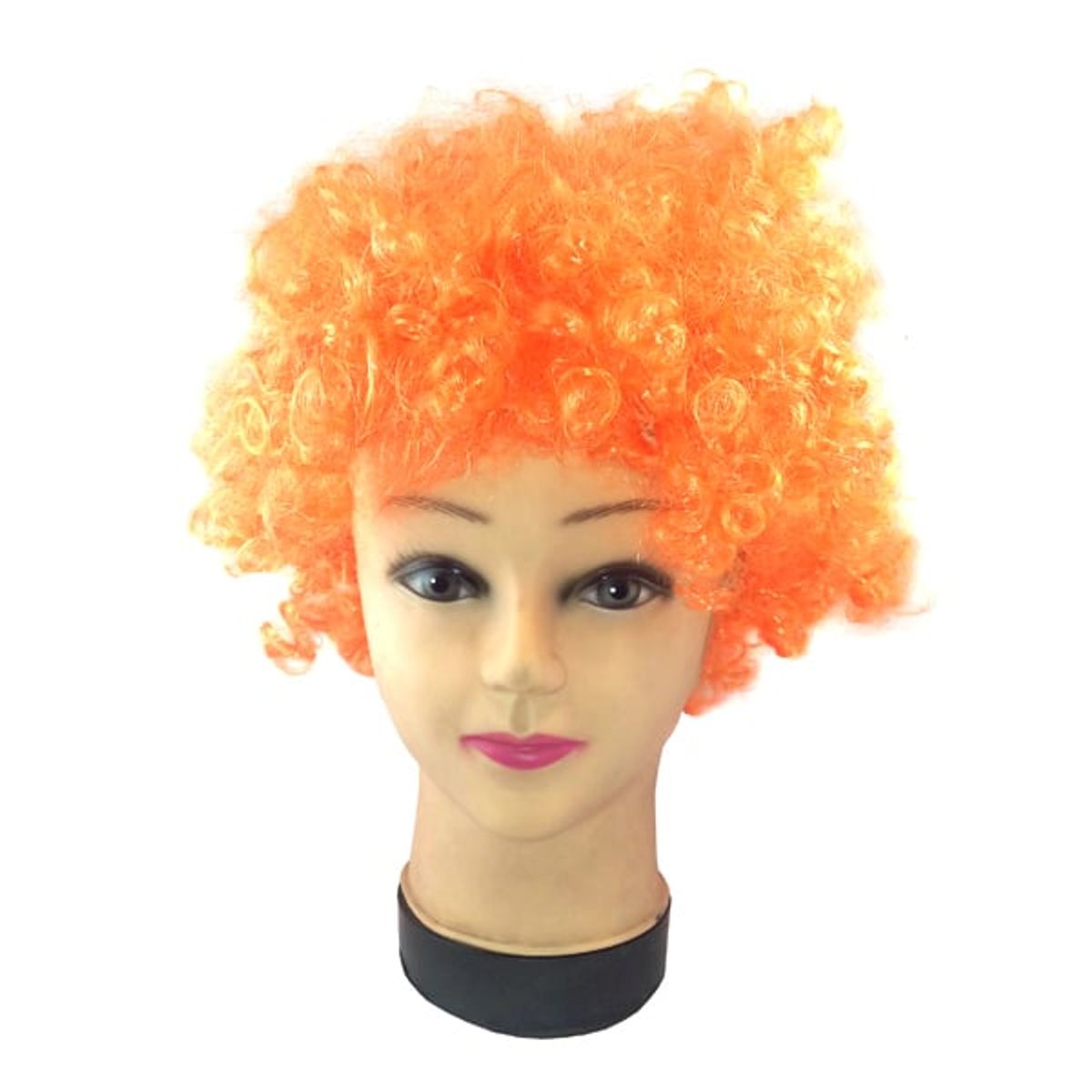 GENERICO - PELUCA AFRO 100GR NARANJO X1 UNI