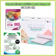 SILHOUETTE - Tapete Electroestático BLANCO para Cameo 5 de 30x30 cm