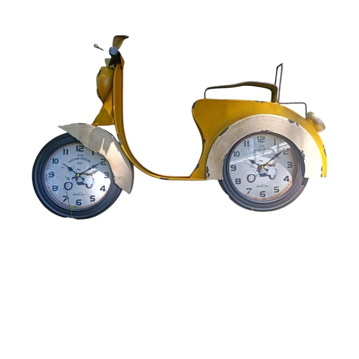 GENERICO - RELOJ PARED METAL MOTO VINTAGE